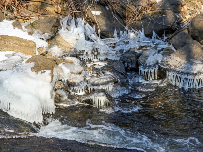 Ice Village Rockaway River NJ